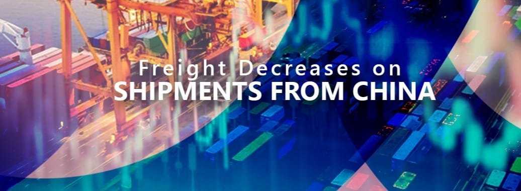 Freight Decreases on Shipments From China