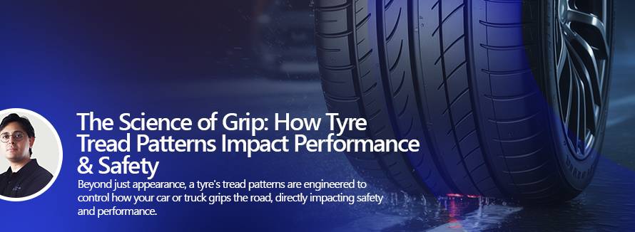 Tyre tread patterns and how they impact performance and safety
